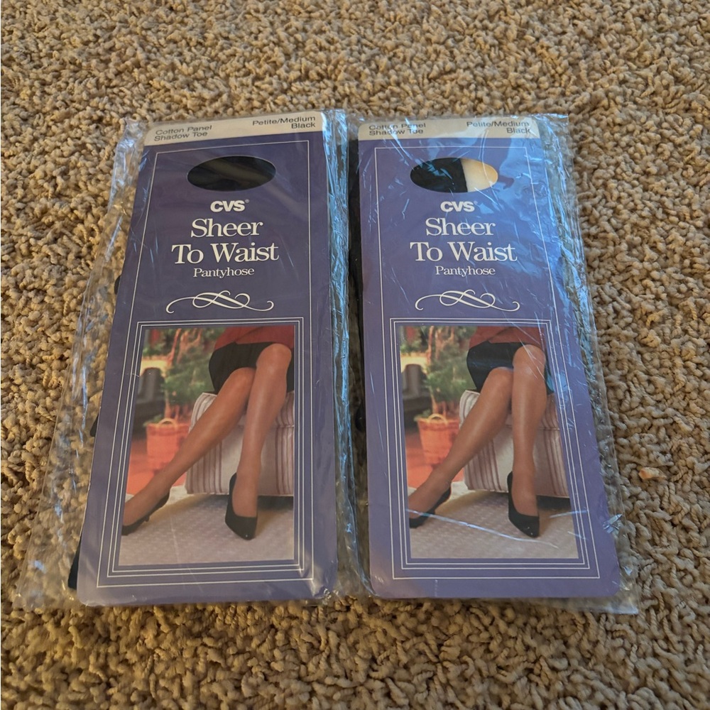CVS Sheer Black Pantyhose
